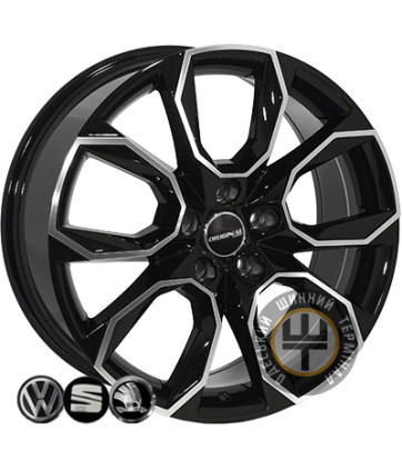 Zorat Wheels 5278 8x18 5x112 ET45 DIA57.1 Black polished (Черный с полированной лицевой частью)