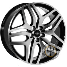 Zorat Wheels 5322 8.5x20 5x108 ET45 DIA63.4 Black polished (Черный с полированной лицевой частью)