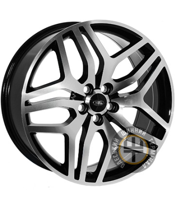 Zorat Wheels 5322 8.5x20 5x108 ET45 DIA63.4 Black polished (Черный с полированной лицевой частью)