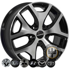 ZF FE137 6.5x17 5x114.3 ET40 DIA67.1 Черный с алмазной механической обработкой лицевой поверхности