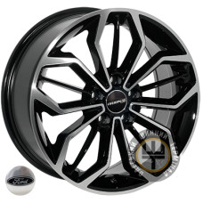 Zorat Wheels BK5433 7.5x17 5x108 ET50 DIA63.4 Black polished (Черный с полированной лицевой частью)