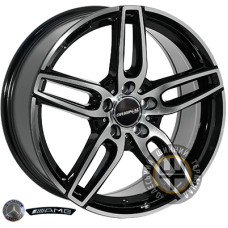 Zorat Wheels BK5434 7.5x17 5x112 ET45 DIA66.6 Black polished (Черный с полированной лицевой частью)