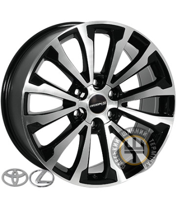 Zorat Wheels BK5391 8.5x20 6x139.7 ET30 DIA106.2 Black polished (Черный с полированной лицевой частью)