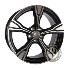 Replica Audi GT 51263 8x18 5x112 ET35 DIA66.6 Черный с алмазной механической обработкой лицевой поверхности