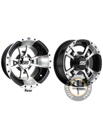 ITP SS112 6x14 4x115 ET4 DIA0 черный с полированной полкой и спицей
