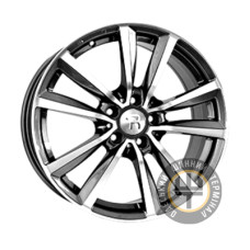 Replay Audi (A189) 7.5x18 5x112 ET51 DIA57.1 Gun metal full polish (Темно-серый с полированным ободом)
