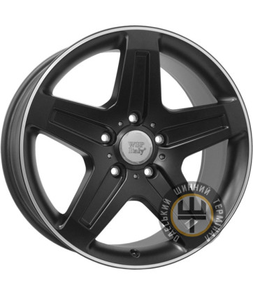 WSP Italy Mercedes (W779) Nagano 9.5x19 5x130 ET50 DIA84.1 Dull Black R Polished