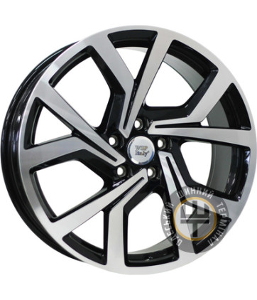 WSP Italy Volksvagen (W469) Giza 7.5x18 5x100 ET51 DIA57.1 Gloss_Black_Polish (Черный глянцевый с полированной лицевой порверхностю)