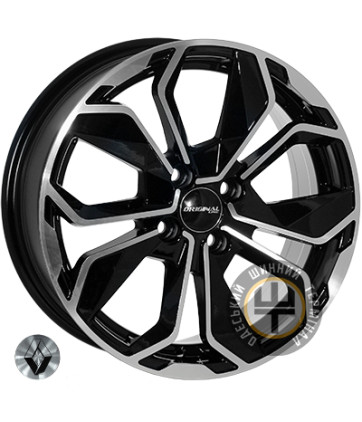 Zorat Wheels 6362 6.5x16 4x100 ET38 DIA60.1 Black polished (Черный с полированной лицевой частью)