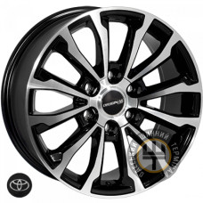 Zorat Wheels 5312 7.5x17 6x139.7 ET25 DIA106.1 Black polished (Черный с полированной лицевой частью)