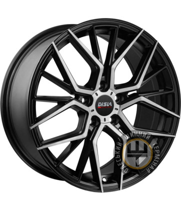Disla Crystal 7x16 5x114.3 ET40 DIA67.1 Gunmetal Diamond (Серый внутри, с полировкой снаружи)