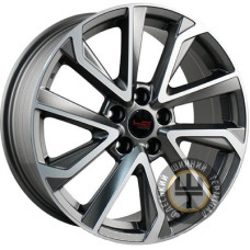 Replica LegeArtis Lexus LX523 7.5x18 5x114.3 ET35 DIA60.1 Gun metal full polish (Темно-серый с полированным ободом)